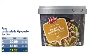 Makro Fano pastasalade kip-pesto aanbieding