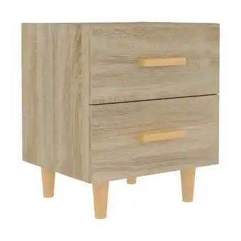 Spartoo Nachtkastjes Maison D'home Nachtkastje 40x35x47,5 cm sonoma eikenkleurig aanbieding