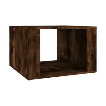 Spartoo Nachtkastjes Maison D'home Nachtkastje 57x55x36 cm bewerkt hout gerookt eikenkleurig aanbieding