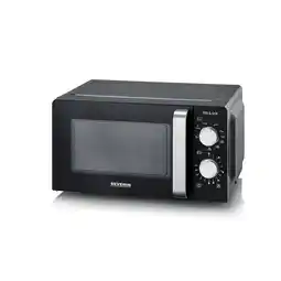 Bol.com Severin MW 7781 - Solo magnetron met grill - 17 liter - Draaiknop bediening - Zwart aanbieding