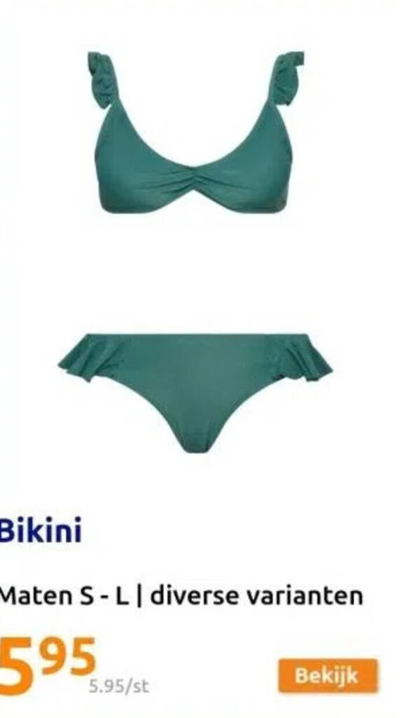 Bikini aanbieding bij Action