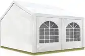 Bol.com Hoogwaardige Partytent 3x5 m van PE 450 N zeil tuintent feesttent waterdicht in Wit aanbieding