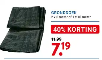 Kluswijs GRONDDOEK 2 x 5 meter of 1 x 10 meter. aanbieding