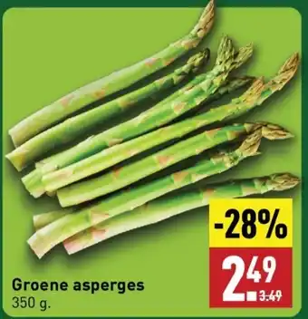 ALDI Groene asperges 350 g aanbieding