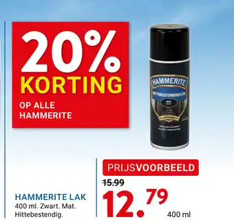 Kluswijs HAMMERITE LAK 400 ml aanbieding