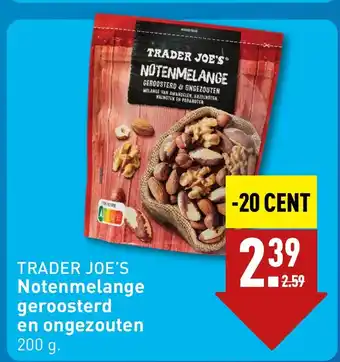 ALDI Notenmelange geroosterd en ongezouten 200 g aanbieding