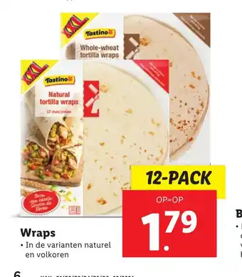 Lidl Wraps aanbieding