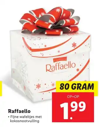 Lidl Raffaello 80 GRAM aanbieding