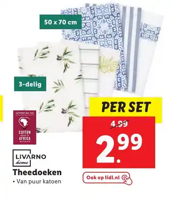 Lidl Theedoeken aanbieding