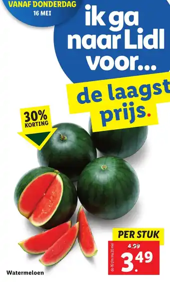 Lidl Watermeloen aanbieding