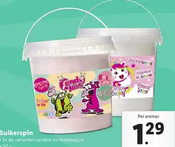 Lidl Suikerspin 50g aanbieding