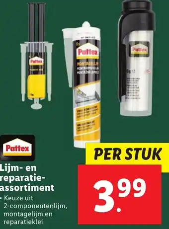 Lidl Pattex Lijm en reparatie assortiment aanbieding