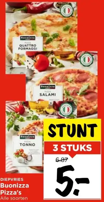 Vomar Voordeelmarkt Buonizza Pizza's aanbieding