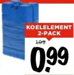 Vomar Voordeelmarkt KOELELEMENT 2-PACK aanbieding