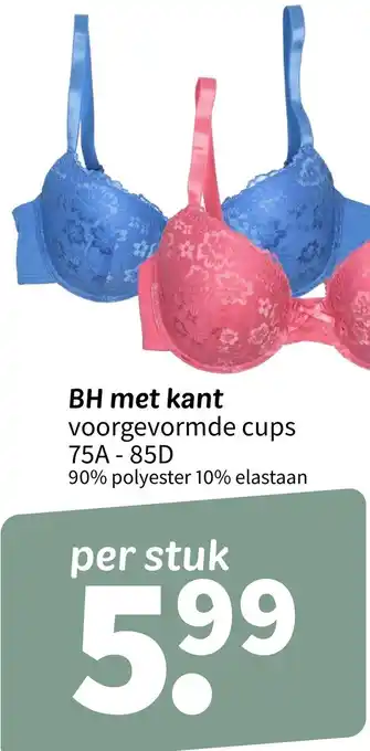 Wibra BH met kant voorgevormde cups 75A - 85D aanbieding