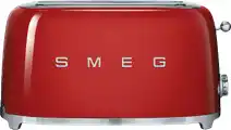 Bol.com SMEG TSF02RDEU - Broodrooster - Rood - 2x4 - 1500W - 6 niveaus aanbieding