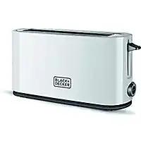 Bol.com BLACK+DECKER Broodrooster BXTO1001E - Brede Opening - 7 Bruinings-Instellingen - 1000 Watt - Wit aanbieding