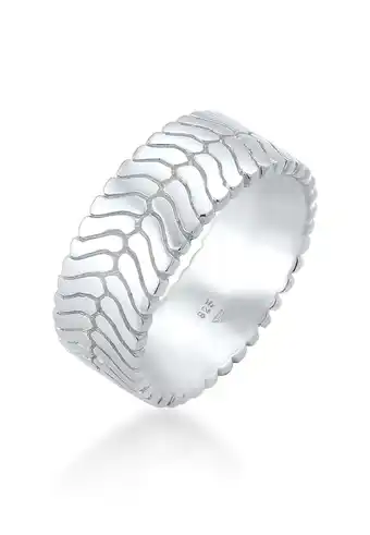 Douglas Elli Dames Band Ring Bones Trend Blogger Chunky in 925 Sterling Zilver Zilver aanbieding