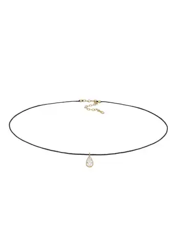 Douglas Elli Dames Choker Druppel Hanger met Kristal in 925 Sterling Zilver aanbieding