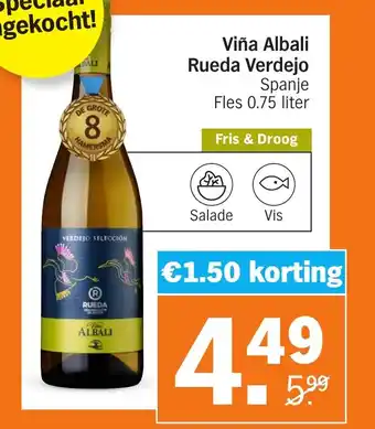 Albert Heijn Viña Albali Rueda Verdejo aanbieding