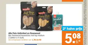 Albert Heijn Pets Unlimited en Rosewood aanbieding