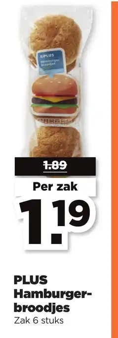 PLUS Hamburger broodjes aanbieding