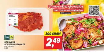 Dekamarkt DEKAVERS BOERENKARBONADE aanbieding