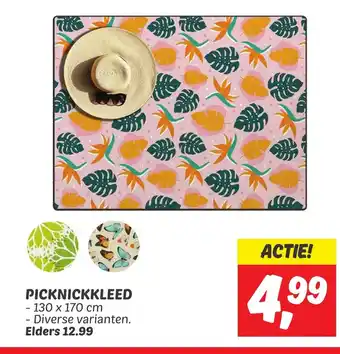 Dekamarkt PICKNICKKLEED aanbieding