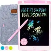 Bol.com LCD Tekentablet Kinderen Roze 8.5 inch - Cadeau - Kadootjes - Kleurenscherm - Educatief Speelgoed 4 Jaar - Meisjes - Educatie aanbieding