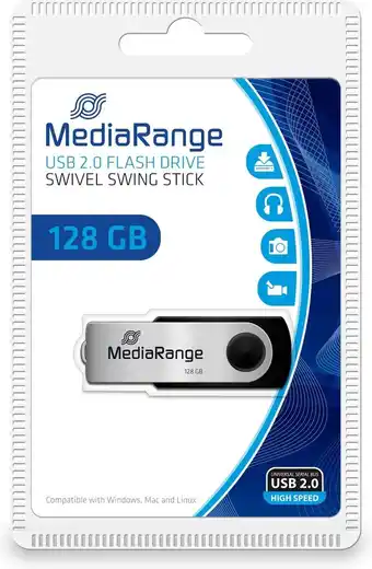 Bol.com MediaRange MR913 - USB-Stick - 128GB aanbieding