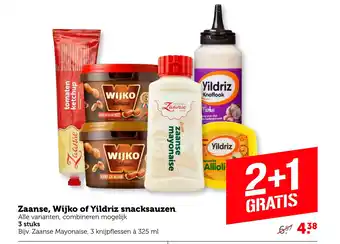 Coop Zaanse, Wijko of Yildriz snacksauzen aanbieding