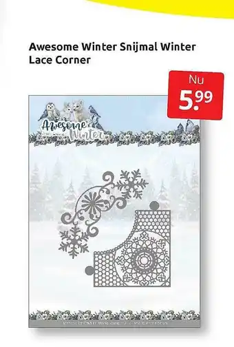 Boekenvoordeel Awesome winter snijmal winter lace corner aanbieding