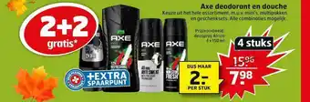 Trekpleister Axe deodorant en douche aanbieding