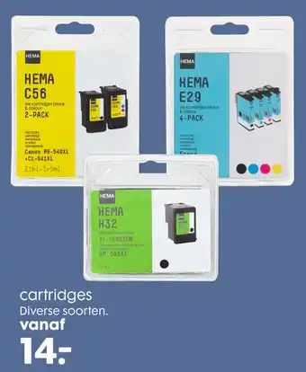 HEMA Cartridges aanbieding