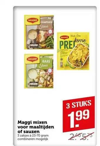 CoopCompact Maggi mixen voor maaltijden of sauzen aanbieding