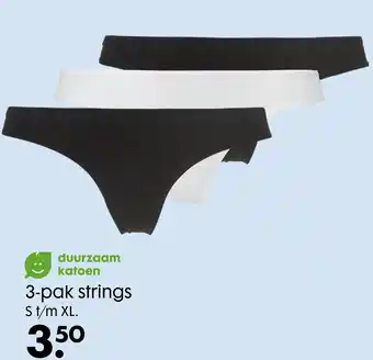 HEMA Strings 3-pak S-XL aanbieding