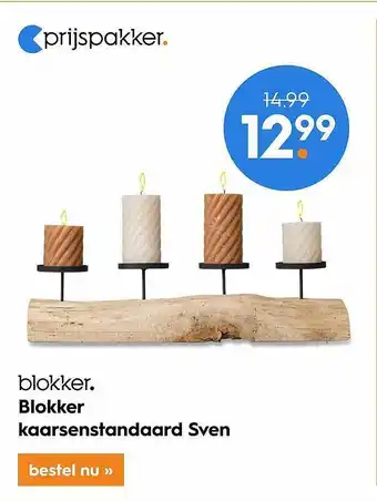 Blokker Blokker kaarsenstandaard sven aanbieding