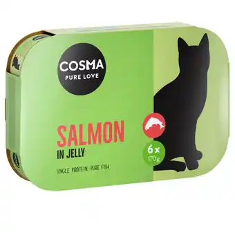 Zooplus 6x170g Zalm in Gelei Cosma Original Kattenvoer aanbieding