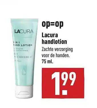 ALDI Lacura handlotion 75 ml aanbieding