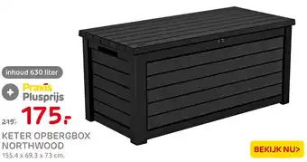 Praxis KETER OPBERGBOX NORTHWOOD aanbieding