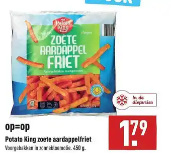 ALDI Potato king zoete aardappelfriet 450 gram aanbieding