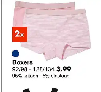 Wibra Boxers roze aanbieding