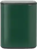 Amazon Brabantia Bo Touch Bin Prullenbak, Recycling, Pine Green, 2 binnenemmers (2 x 30L) aanbieding