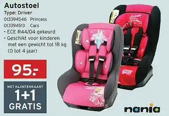 Heuts Nania autostoel aanbieding