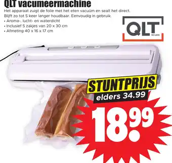 Dirk Qlt vacumeermachine 40 x 16 x 17 cm aanbieding