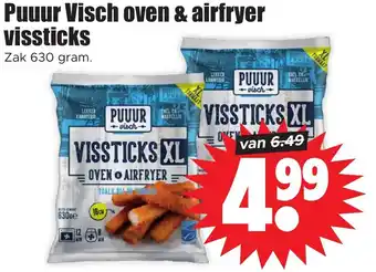 Dirk Puur visch oven & airfryer vissticks 630 gram aanbieding