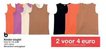 Zeeman Kinder singlet aanbieding