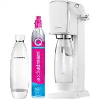 Amazon SodaStream ART Bruiswatertoestel Wit - Zelf Bruisend Water Maken In Enkele Seconden - Incl. Herbruikbare Fles en Koolzuurcili aanbieding