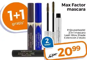 Trekpleister Max Factor mascara aanbieding