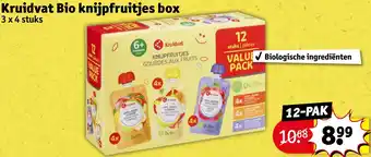 Kruidvat Bio knijpfruitjes box 12-PAK aanbieding